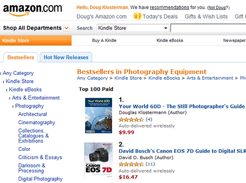 Canon 60D book Amazon bestseller