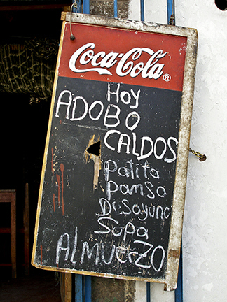 Douglas Klostermann writing Peru